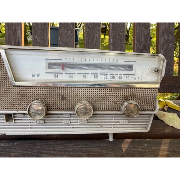 Midcentury Atomic Style Tabletop Radio TRANSETTE Model 345 Made in Japan - Picture 2 of 9